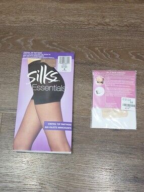 NWT Intimates Bundle: Silks Pantyhose & 3-Hook Bra Extenders